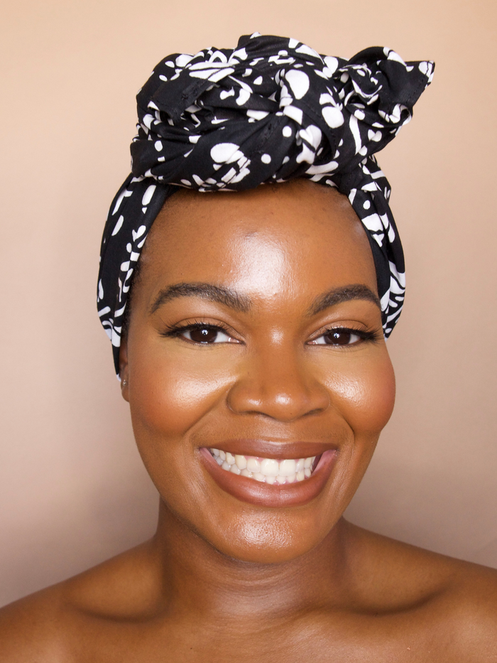 Aza Black and White Headwrap
