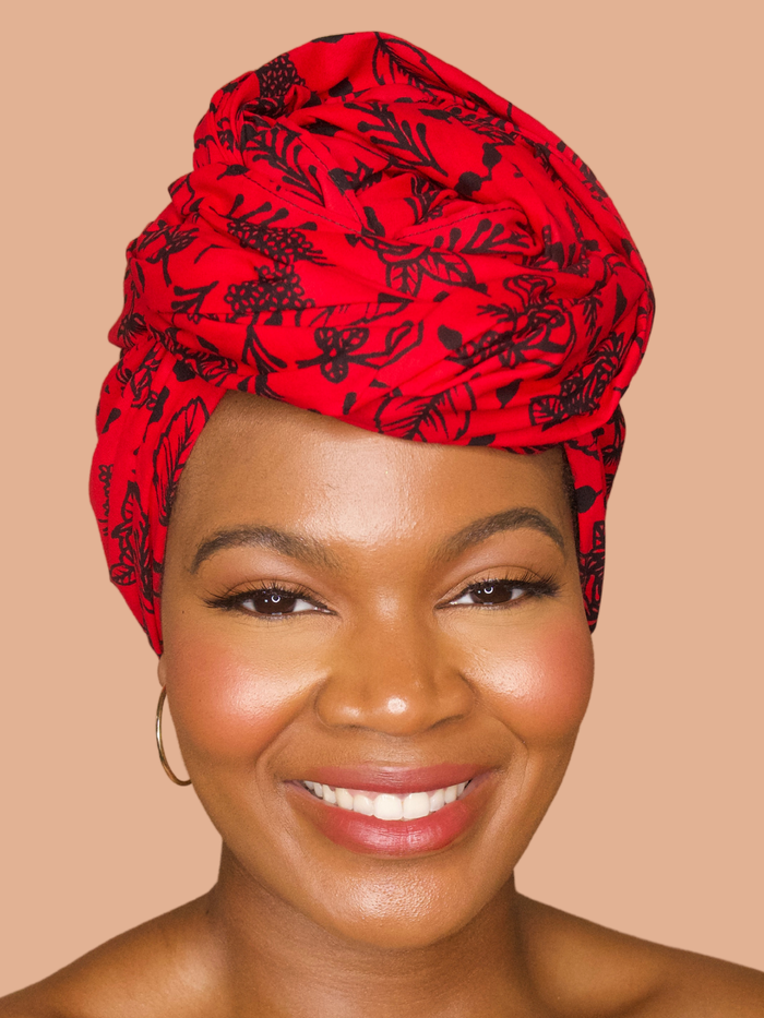 Kehinde Red Headwrap