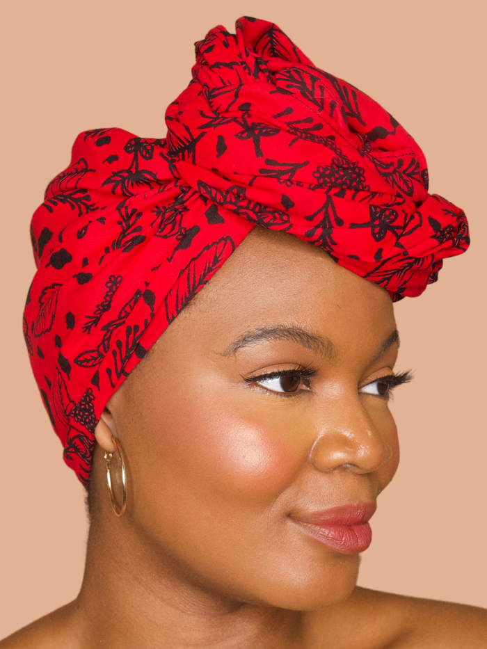 Kehinde Red Headwrap