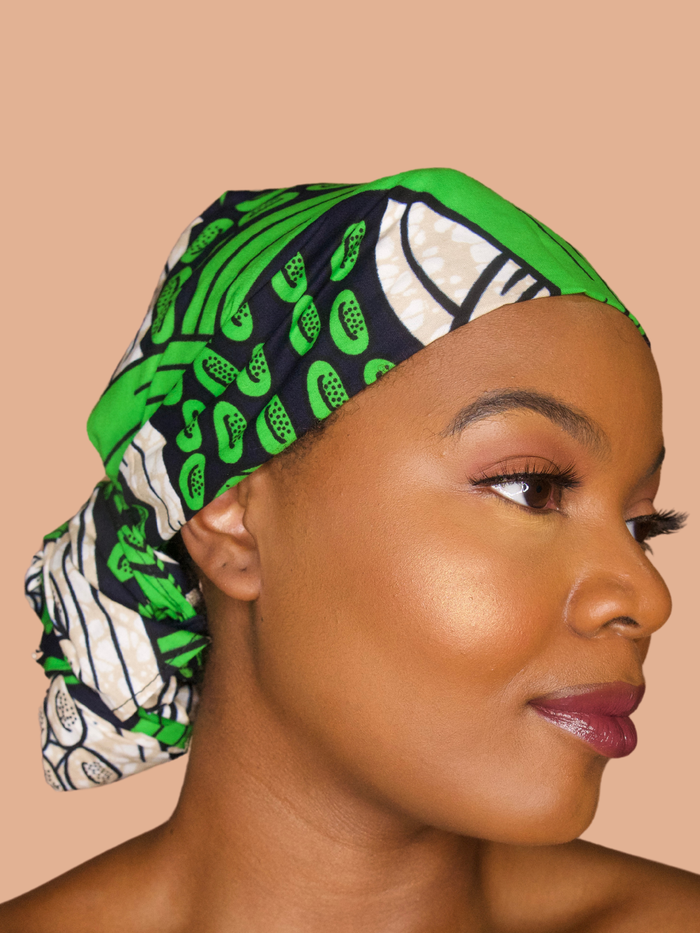 Xola Green Print Headwrap