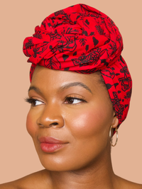Kehinde Red Headwrap