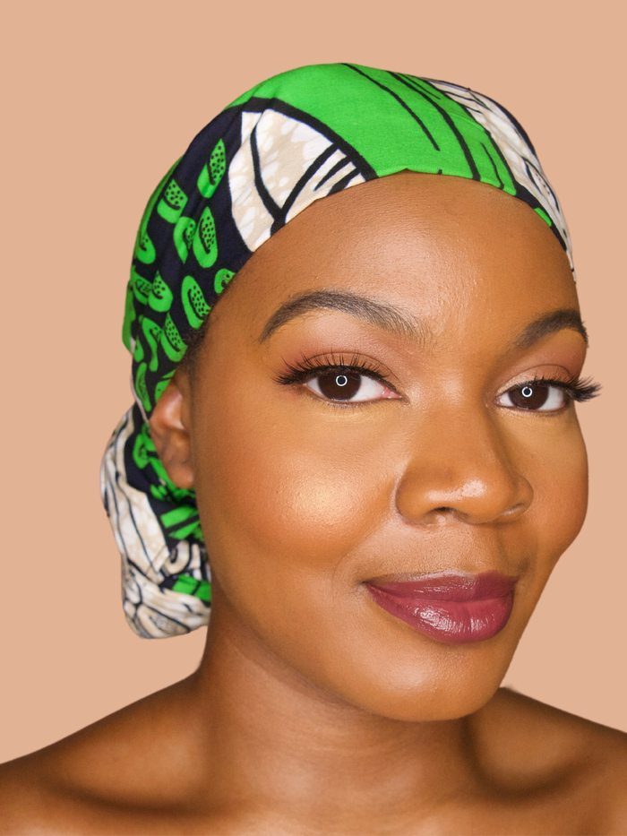 Xola Green Print Headwrap